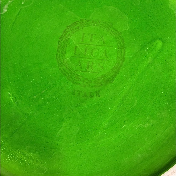 Arte Italica Vibrant Green/Red Large Bowl - Picture 8 of 8